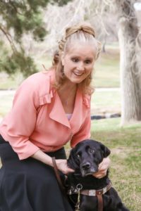 Gail Hamilton and dog Vinnie