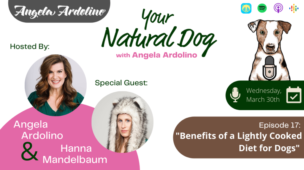 Benefits of Lightly cooked diet for dogs with Hanna Mandelbaum on Your Natural Dog Podcast - Blog Featured Image