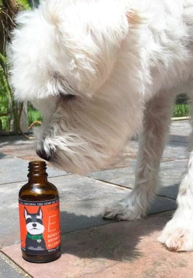 EASE: Full Spectrum Hemp Extract CBD oil for dogs with collapsed trachea arthritis inflammation joint pain back pain