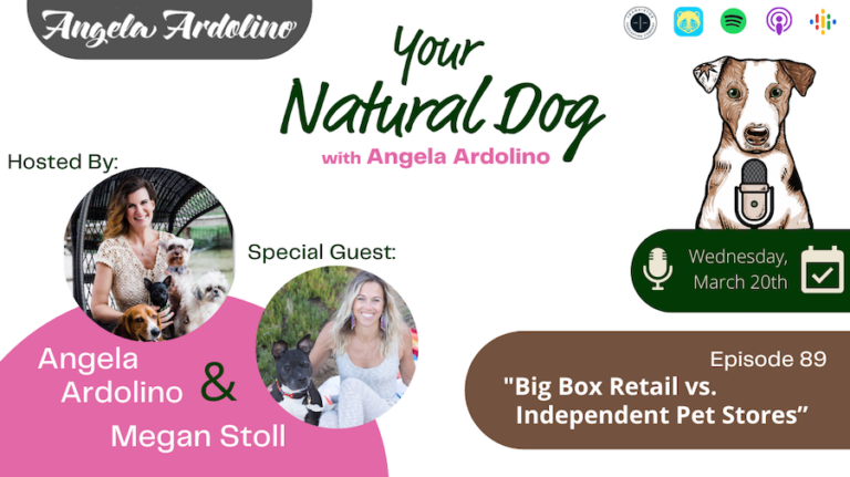 Bix Box Retail vs Independent Pet Stores with Megan Stoll of Wigglebutt & co Angela Ardolino Your Natural Dog Podcast